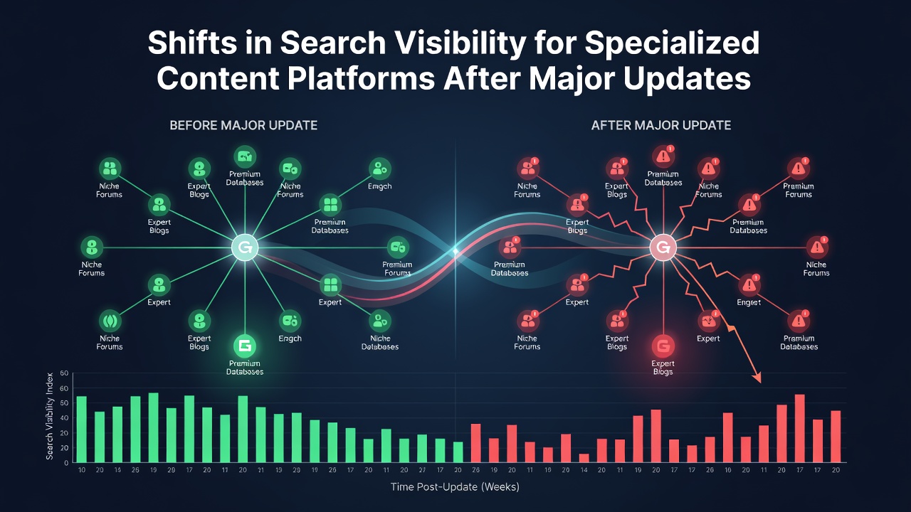 Shifts in Search Visibility for Specialized Content Platforms After Major Updates