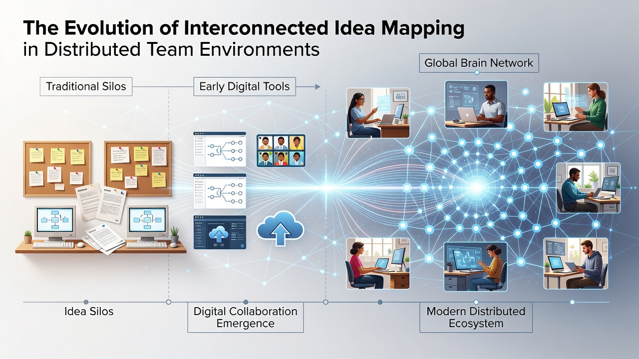 The Evolution of Interconnected Idea Mapping in Distributed Team Environments